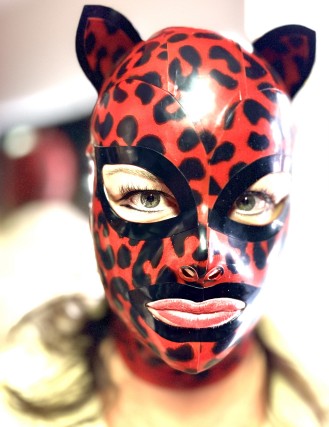  Latex Maske "Katze"